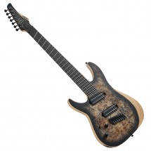 Schecter Reaper-7 Multiscale Left Handed, Satin Charcoal Burst