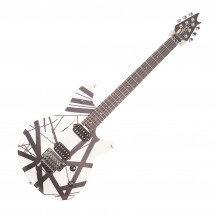 EVH Striped Series Wolfgang Special, Black and White Satin - Ex Demo