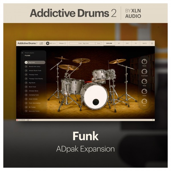 XLN Addictive Drums 2: Funk ADpak