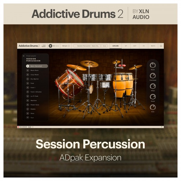 XLN Addictive Drums 2: Session Percussion ADpak