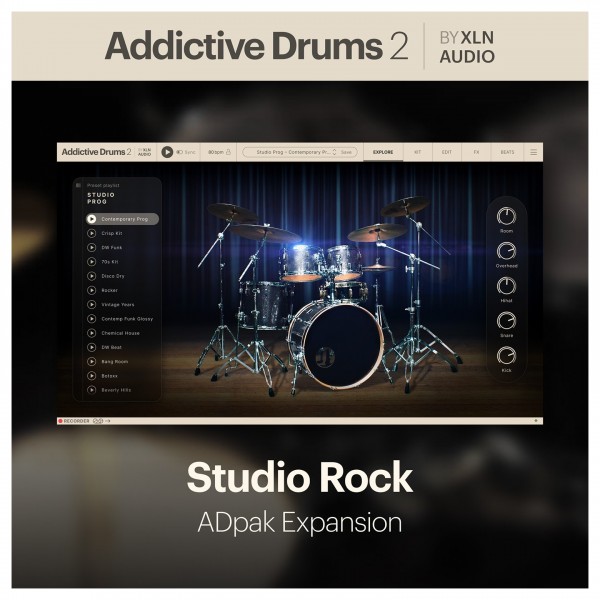 XLN Addictive Drums 2: Studio Rock ADpak