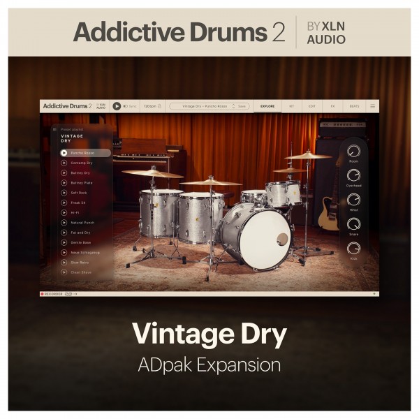 XLN Addictive Drums 2: Vintage Dry ADpak