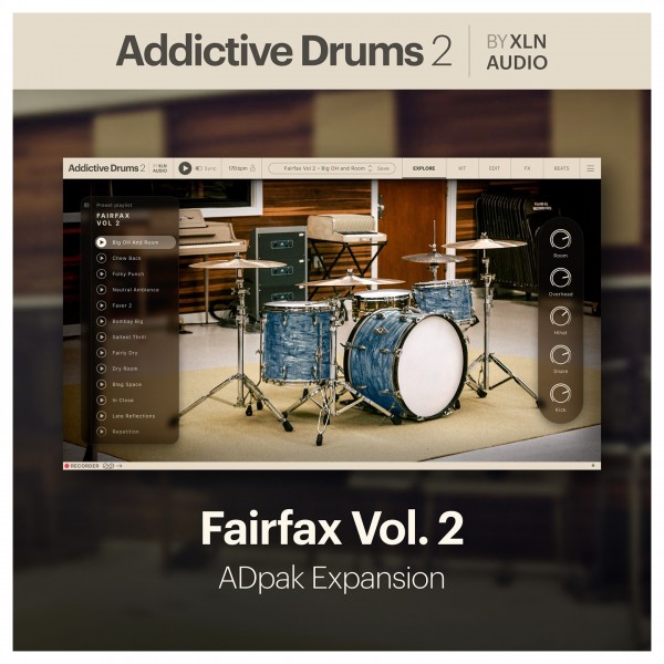 XLN Addictive Drums 2: Fairfax Vol. 2 ADpak