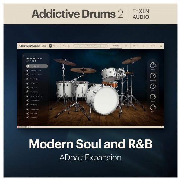 XLN Addictive Drums 2: Modern Soul and R&B ADpak