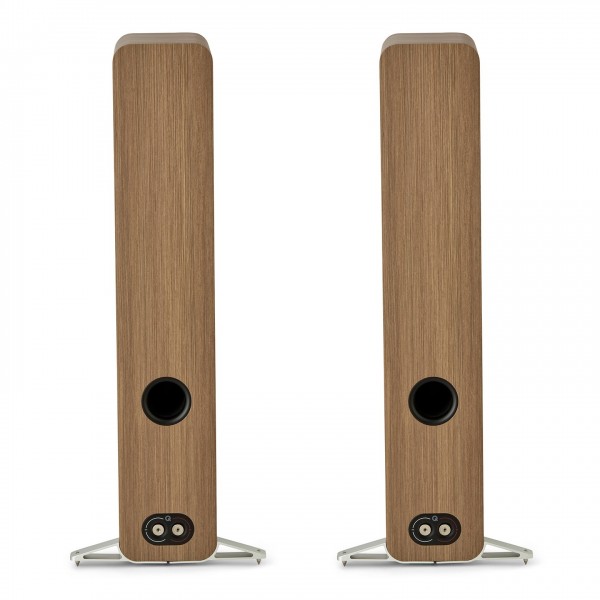 Q Acoustics Q 5040 Compact Floorstanding Speakers, Holme Oak (Pair) - rear