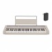 Casio CT-S1 Portable Keyboard with Bluetooth Dongle, White