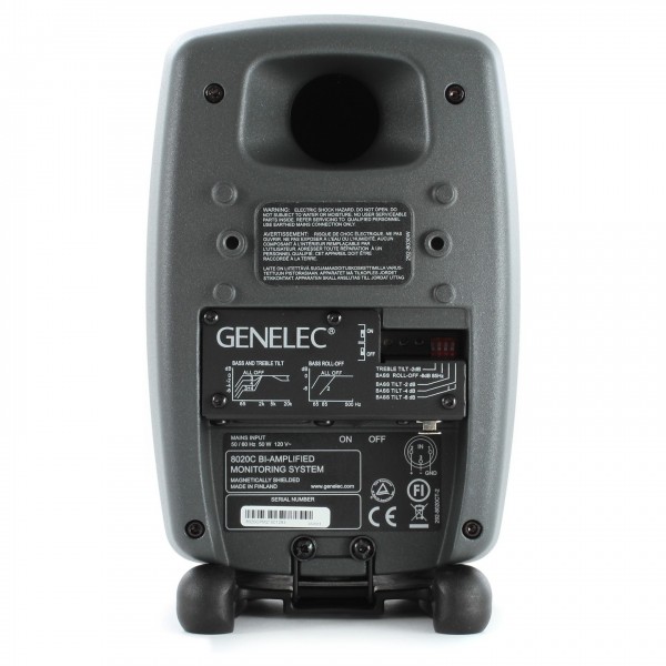GENELEC 8020CPM-1 ペア Genelec 8020C Bi-Amplified Studio Monitor, Dark Grey (Single) at
