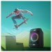 Panasonic SC-BMAX5E-K Portable Bluetooth Party Speaker, Black - Lifestyle Skateboard