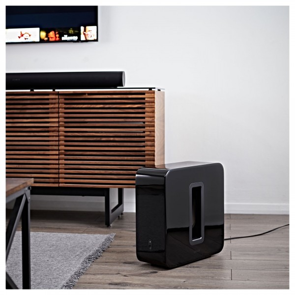 Sonos SUB Gen3 Wireless Subwoofer, Black - Lifestyle