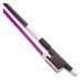 Coruss Carbon Violin Bow, 3/4, Purple Hair - close up 