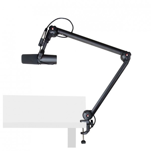 Adjustable Broadcast Mic Boom Arm Stand by Trojan Pro