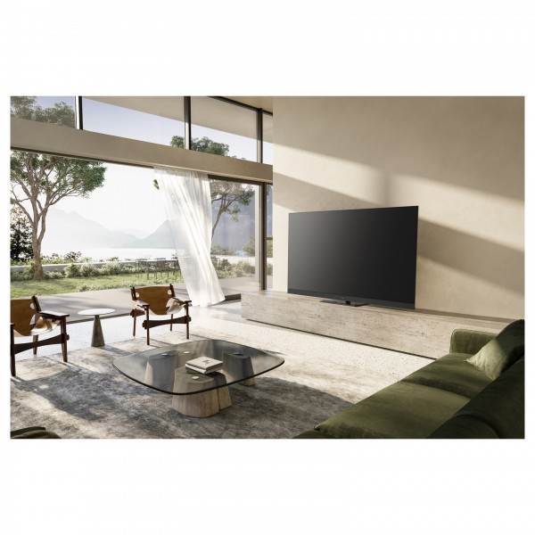 Panasonic TV-77Z93AEB 77" OLED Ultra HD Smart TV - Lifestyle View in living room, screen off