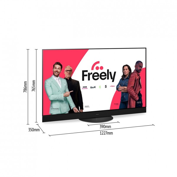 Panasonic TV-55Z95AEB 55" OLED Ultra HD Smart TV - Dimensions Chart
