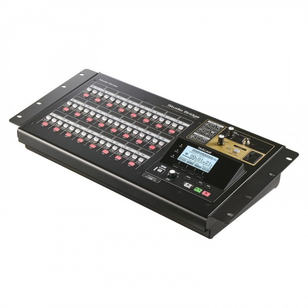 Tascam Studiobridge 24-Track Audio Recorder for Vintage Mixing Consoles - Angled (Rackmount)