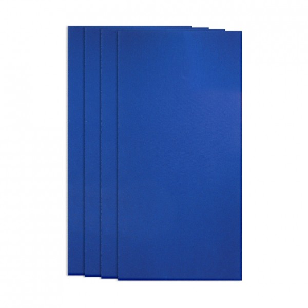 StudioPANEL Acoustic Panels 1200mm x 600mm x 25mm, Blue x 4