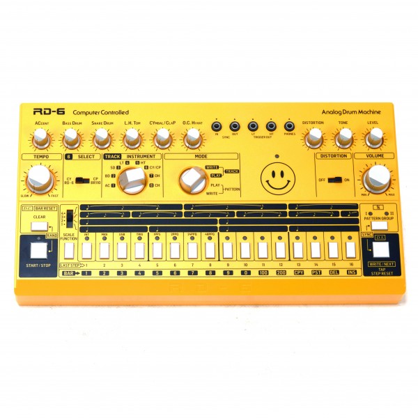 Behringer RD-6 Drum Machine, Yellow - Secondhand