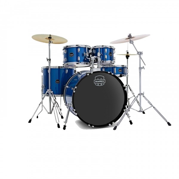 Mapex Comet Series 20'' Fusion Drum Kit, Indigo Blue w/Ride Cymbal