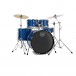 Mapex Comet Series 20'' Fusion Schlagzeug, Indigo Blau mit Ride Becken