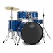 Mapex Comet Series 20'' Fusion Drum Kit, Indigo Blue w/Ride Cymbal