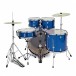 Mapex Comet Series 20'' Fusion Drum Kit, Indigo Blue w/Ride Cymbal