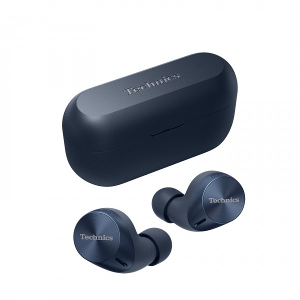 Technics EAH-AZ60M2 Wireless Noise Cancelling Earbuds, Blue - hero 