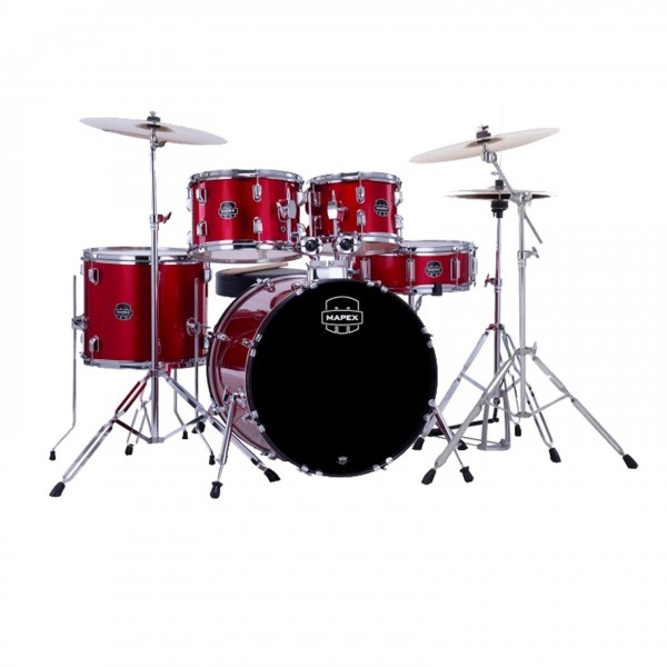 Mapex Comet Series 20'' Fusion Drum Kit, Infra Red w/Ride Cymbal