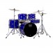 Mapex Comet Serie Kompaktes 18'' Schlagzeug, Indigo Blau mit Ride Becken