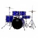 Mapex Comet Series Compact 18'' Drum Kit, Indigo Blue w/Ride Cymbal