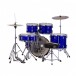 Mapex Comet Series Compact 18'' Drum Kit, Indigo Blue w/Ride Cymbal