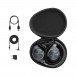 Technics EAH-A800 Wireless Noise Cancelling Headphones, Black - Accessories and Carry Case