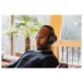 Technics EAH-A800 Wireless Noise Cancelling Headphones, Black - Lifestyle Image in Use