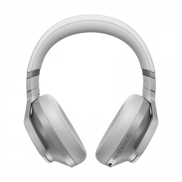 Technics EAH-A800 Wireless Noise Cancelling Headphones, Silver - Front and Controls