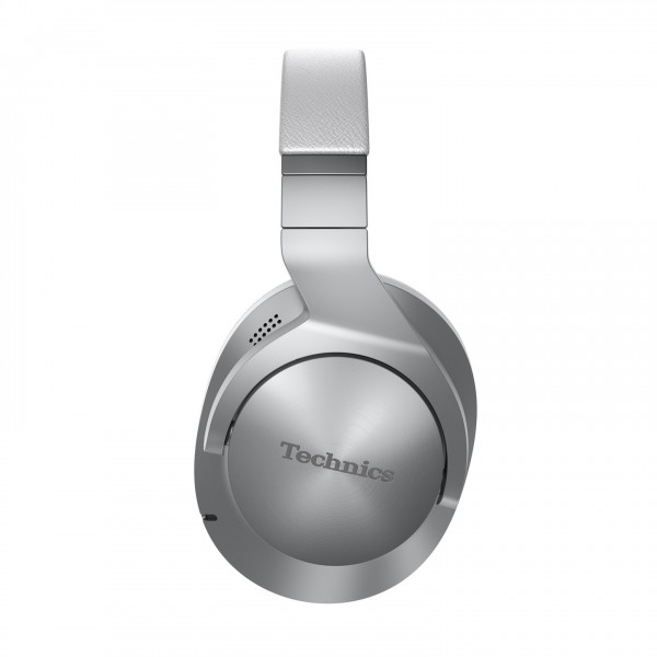 Technics EAH-A800 Wireless Noise Cancelling Headphones, Silver - Side View