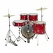 Mapex Comet Series Compact 18'' Drum Kit, Infra Red w/Ride Cymbal