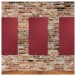 StudioPANEL Acoustic Panels 1200mm x 600mm x 25mm, Red x 4