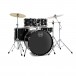 Mapex Comet Series 22'' Drum Kit, Dunkelschwarz mit Ride Becken