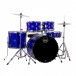 Mapex Comet Series 22'' Drum Kit, Indigo Blue w/Ride Cymbal