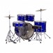 Mapex Comet Series 22'' Drum Kit, Indigo Blue w/Ride Cymbal