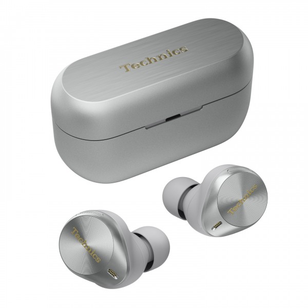 Technics EAH-AZ80 Wireless Noise Cancelling Earbuds, Silver