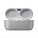 Technics EAH-AZ80 Wireless Noise Cancelling Earbuds, Silver - Charging case, front view