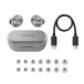 Technics EAH-AZ80 Wireless Noise Cancelling Earbuds, Silver - Accessories