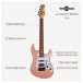 LA Select Guitar by Gear4music, Pink