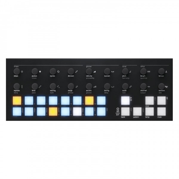 Torso Electronics T1 Algorithmic Sequencer, Black - Top