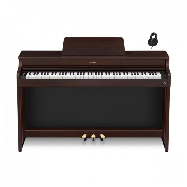 Casio AP-300 Digital Piano, Rosewood, With Sennheiser HD 560S Headphones