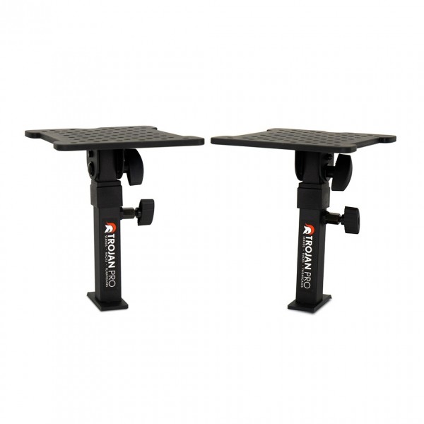 Monitor Speaker Stands Desk Clamp-On - Set of 2 by Trojan Pr