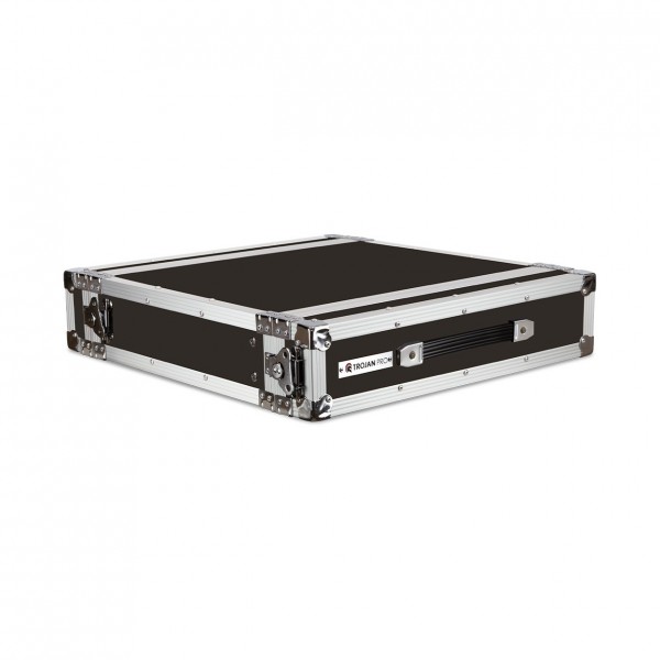 2U Heavy–Duty Rack Flight Case by Trojan Pro