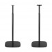 Mountson Premium Adjustable Floor Stand for Sonos Era 100 & 300 (Pair), Black