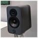 Q Acoustics Concept 300 Bookshelf Speakers (Pair), Silver / Ebony - close up lifestyle