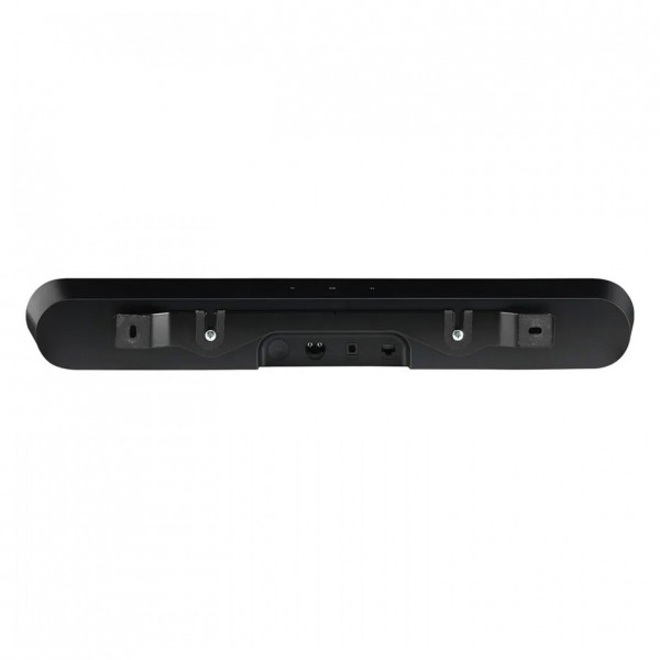 Mountson Wall Mount for Sonos Ray, Black - Rear, attached to Sonos Ray