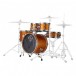 Dixon Drums Jet Set Plus 5pc Shell Pack w/Bag Set, Orange Sparkle